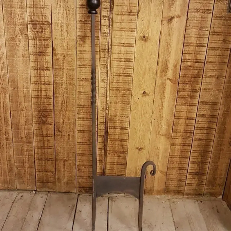 Boot Scraper Hand Forged Long Rod & Ball & Spikes