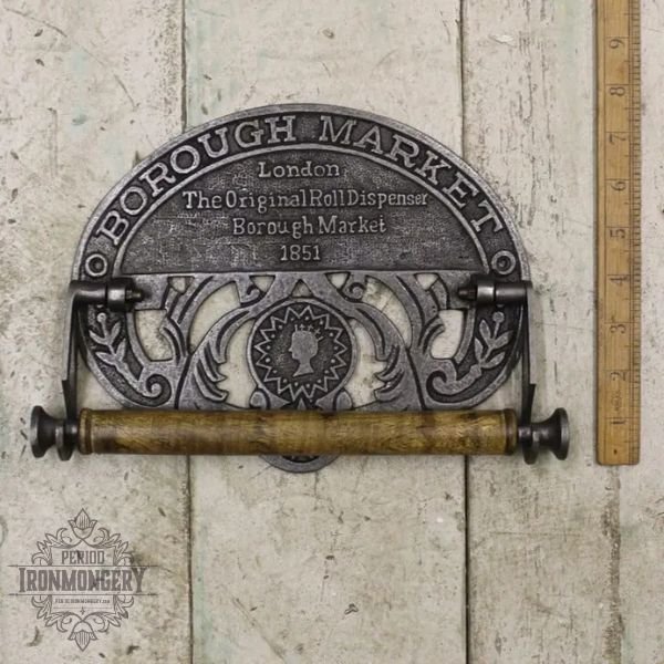 Kitchen Roll Holder BOROUGH MARKET Antique Iron for 225mm Roll