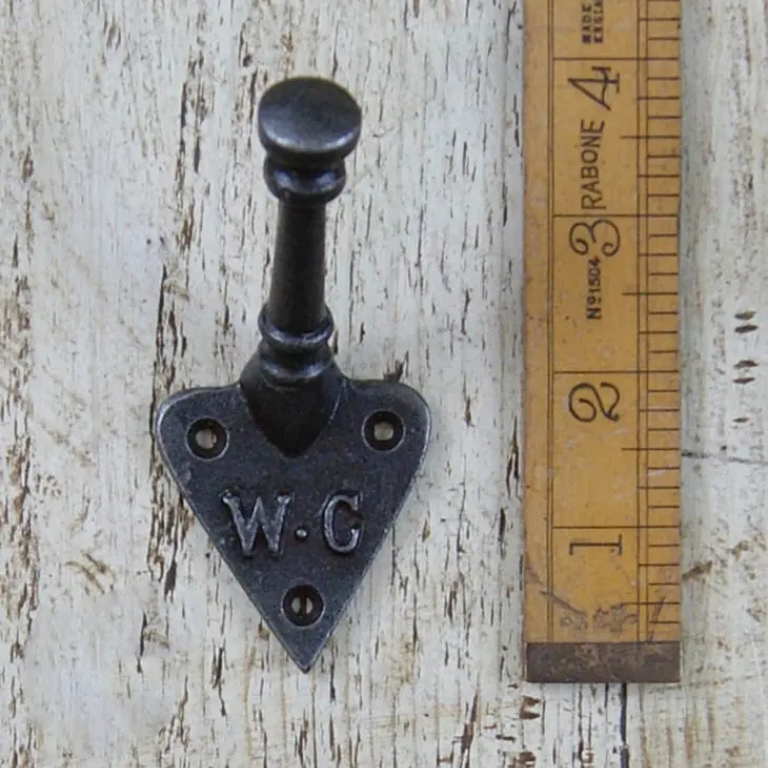 Coat Hook Arts Crafts Single W.C. Antique Iron