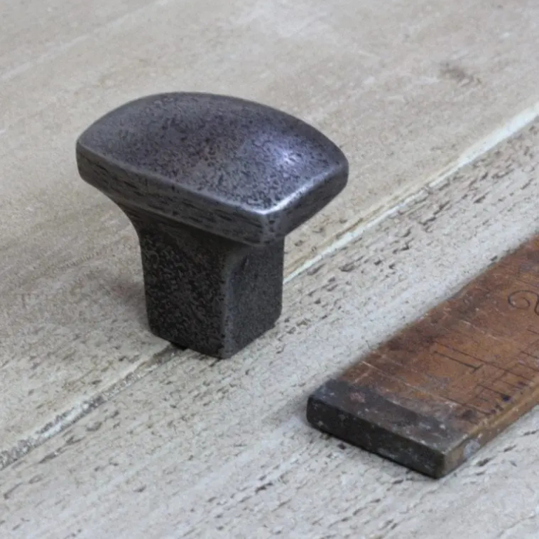 Rustic anvil Knob / Coat Hanger Cast Antique Iron 40mm