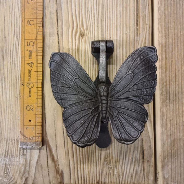 Door Knocker BUTTERFLY Cast Antique Iron