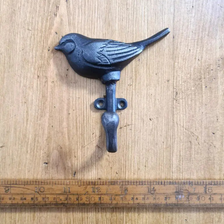 Coat Hook Single WREN Cast Antique Iron