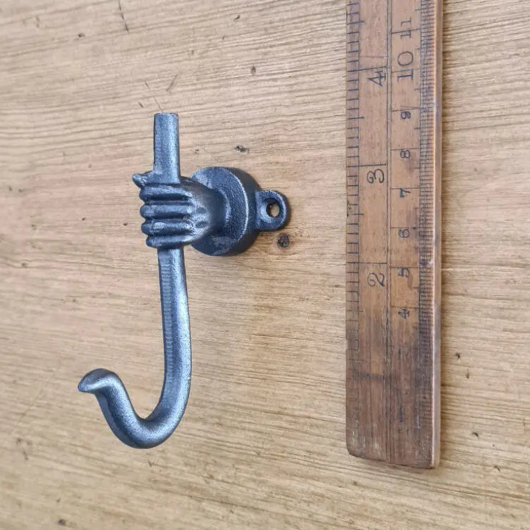 Coat Hook Single HAND Fist Grasping Stick Shepherds Staff
