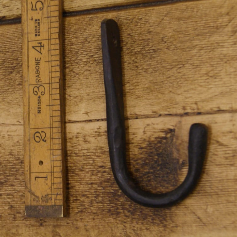 slime line rustic hand forged hook 100mm